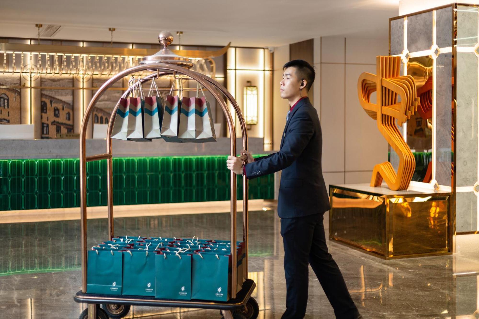 Guangzhou Wogo Yuanbao Hotel-Zhujiang New Town-Free Canton Fair Shuttle Bus & Overseas Buyer Registration Services מראה חיצוני תמונה